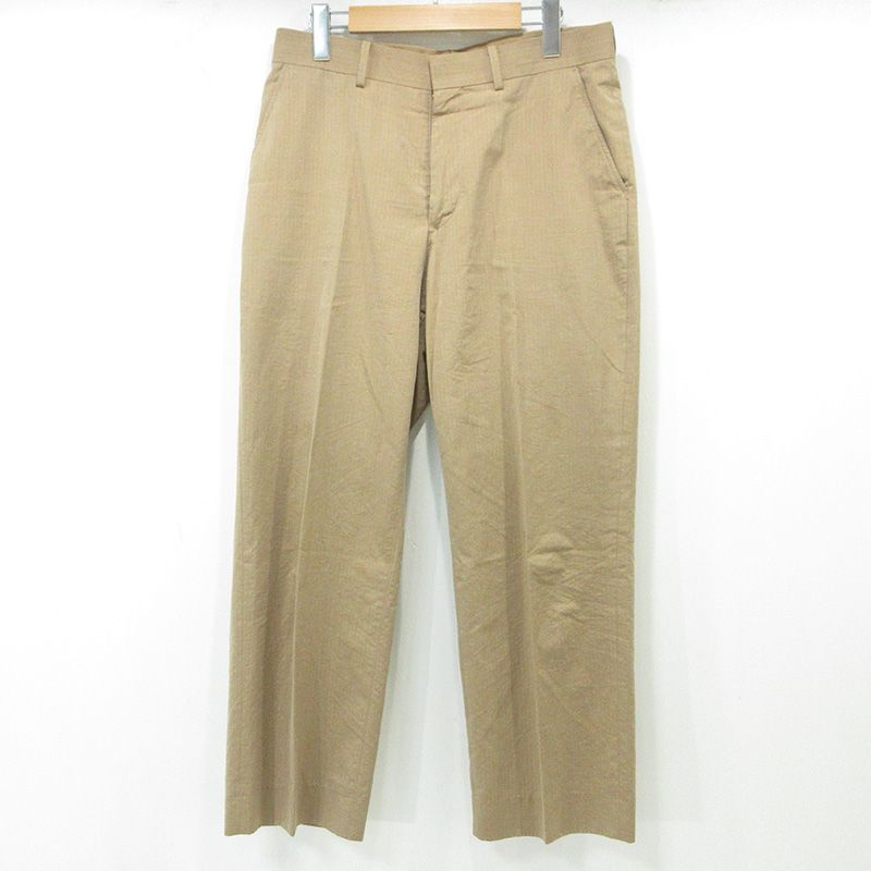 【三重本店】 中古 AURALEE | オーラリー WASHEDFINX RIPSTOP SLACKS ウォッシュドフィンクスリップストップスラックス コットンパンツ A21SP03FL ベージュ サイズ：4 【107】
