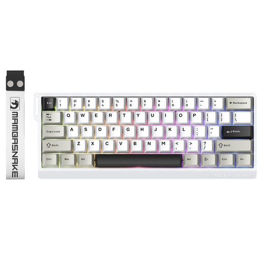 MAMBASNAKEX60HEゲーミングキーボードラピットトリガー0.01mmRT磁気スイッチ8000hzポーリングレートワイヤレスHEセンサー0.125ms超低遅延0.01mm精度128KスキャンレートSnapKeys