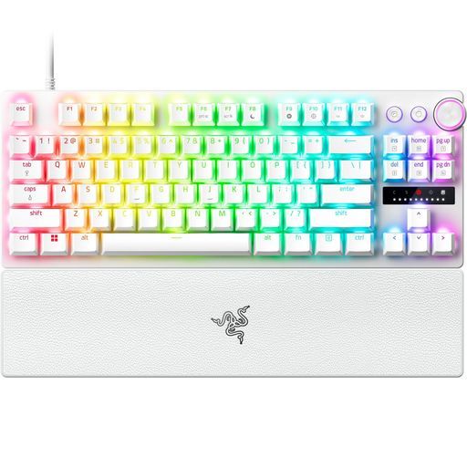 ラピッドトリガー搭載RazerレイザーHuntsmanV3ProTenkeylessJP(WhiteEdition)ラピッドトリガーと調整可能なアクチュエーション搭載のアナログゲーミングキーボードアナログオプティカルスイッチ
