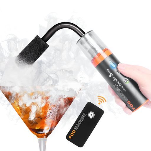 LENSGOポータブルフォグマシンSMOKESMINIハンドヘルドスモークマシン15Wパワーリモートコントロールフォガー付き写真撮影屋外イベント屋内パーティースタジオショートビデオ撮影ステージ…