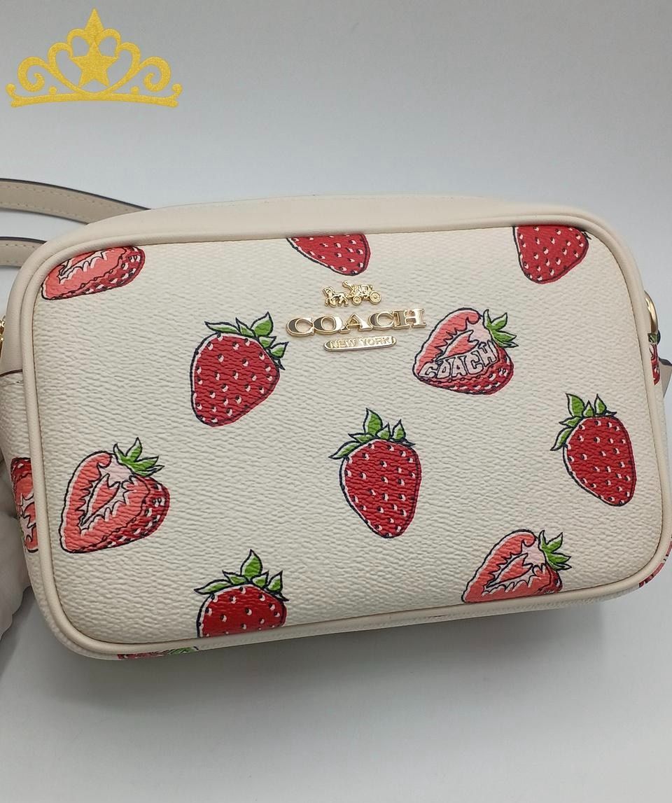 COACH フルーツ ストロベリー ショルダーバッグ レディース ホワイト コーチ