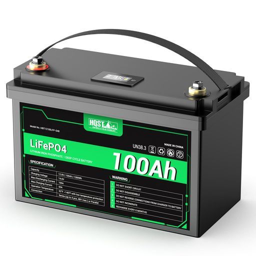 HQST12V100AhLiFePO4リン酸鉄リチウムイオンバッテリー低温高温保護付きBMS保護リチウムバッテリーRV船キャンプ場釣りソーラー蓄電などに活用可能直列並列(モニター付き)