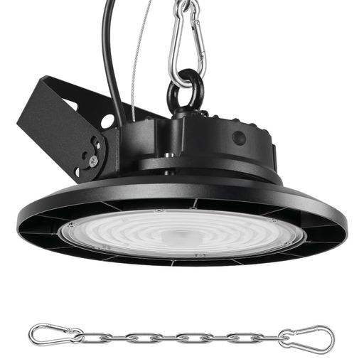 UFO型LED高天井灯100W1000W相当ハイベイライトLED作業灯16000LM昼光色6000KIP66防水高天井用照明投光器120°広範囲照射製造工場住宅倉庫pse認証済み3m配線コード付3年保証1個