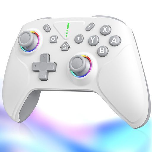 【2025革新モデル】Switch2コントローラーSwitch1/2代対応ダブルホール機能TURBO連射機能マクロ機能背面ボタン付き9色RGBライト1000mAh大容量Bluetooth無線接続スイッチコントローラー