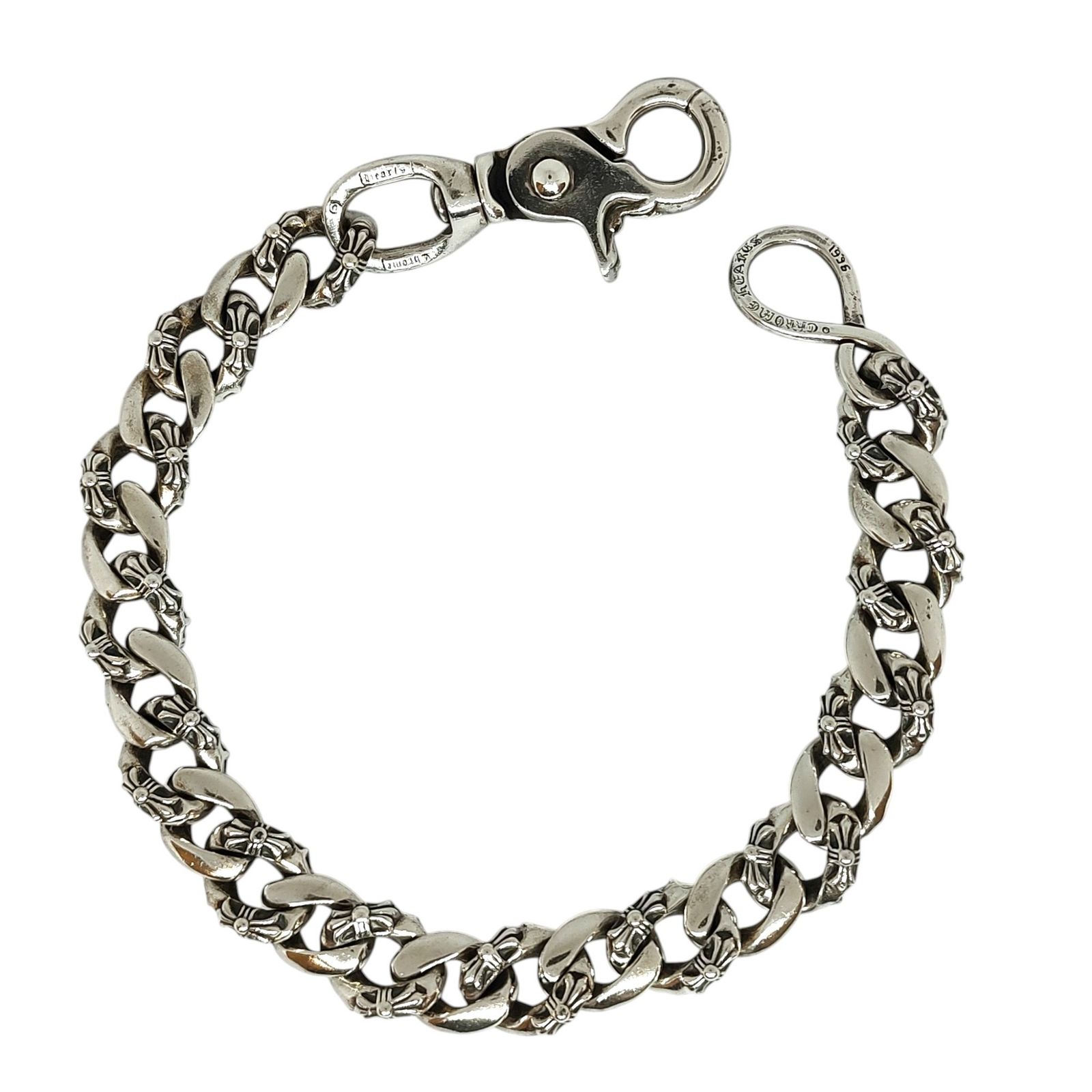Chrome Hearts クロムハーツ FANCY SHORT-S 1クリップ ショート ファンシー ウォレットチェーン F シルバー ユニセックス