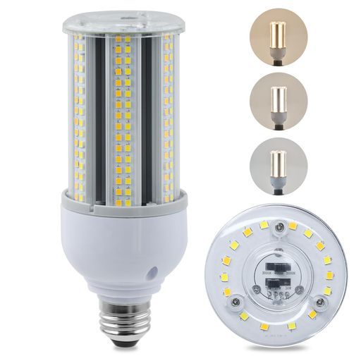 【1灯3色調色】コーン型LED電球E26口金20W/25W/30W切替可電球色・温白色・昼白色(3000K/4000K/5000K)超高輝度最大5500lmコーンライト300W水銀灯相当トウモロコシ型360°全方向発光省エネ