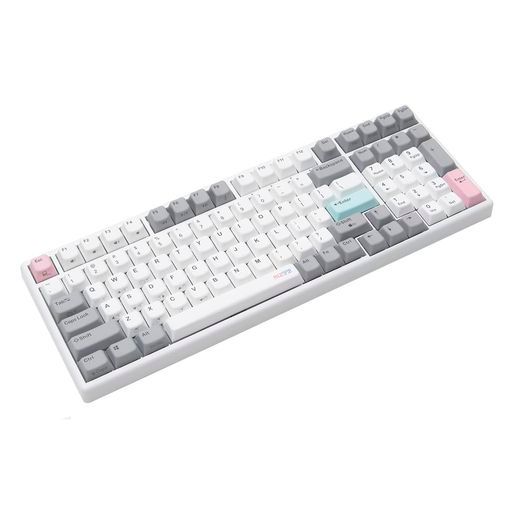 NiZキーボード【X99】静電容量無接点方式有線キーボード白い99キーPBT昇華印刷キーキャップ搭載キー荷重35g英語配列Win/Mac両対応専用ソフトウェアあるキーマップ変更ツールによる高カスタ…
