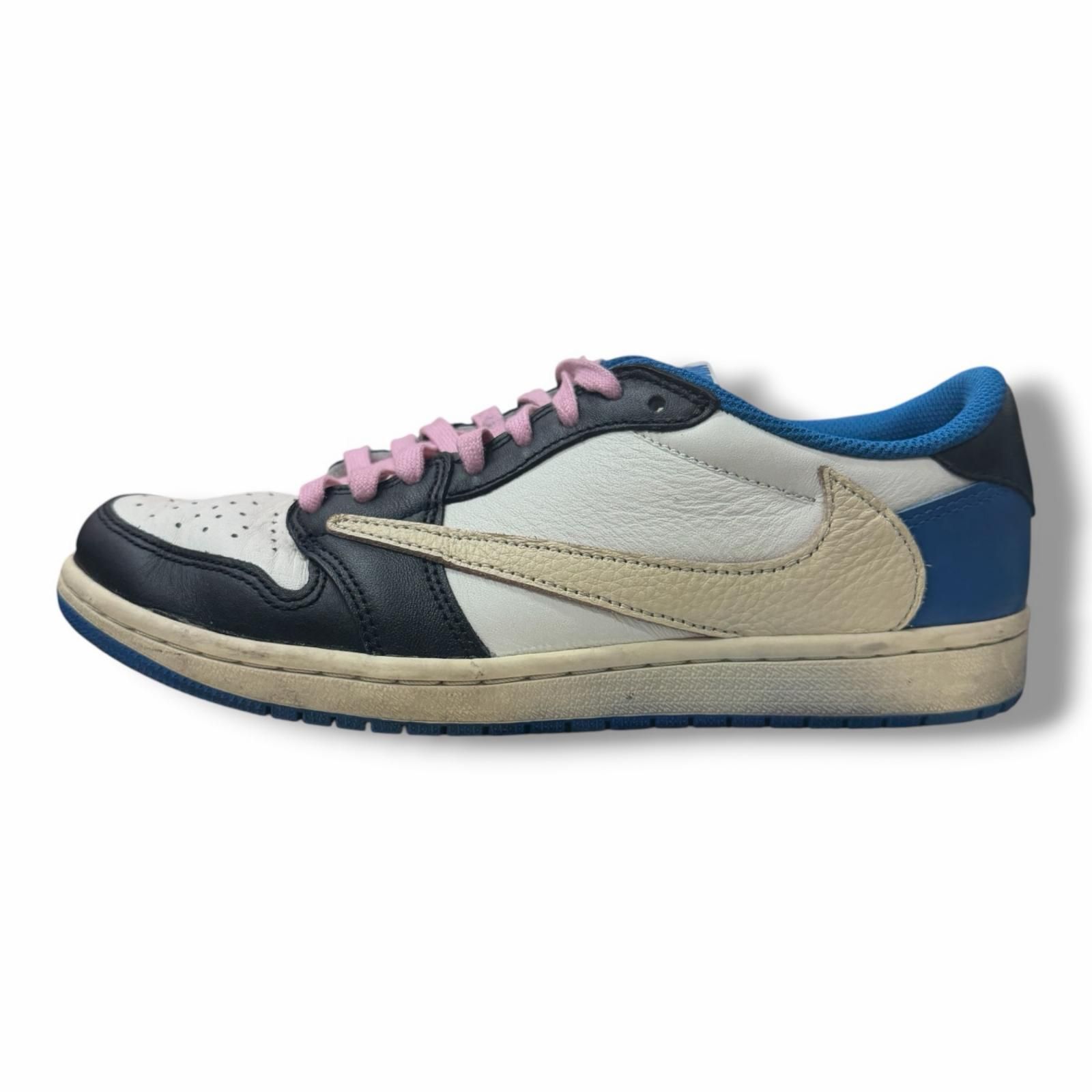 NIKE × TRAVIS SCOTT/FRAGMENT Air Jordan 1 Low OG SP エアジョーダン1 ロー コラボスニーカー ナイキ トラビススコット/フラグメント DM7866-140 MILITARY BLUE 26.0 14579M
