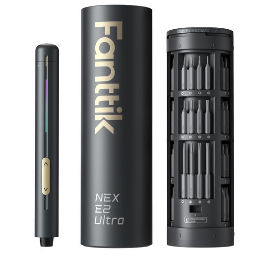 FanttikE2Ultra電動精密ドライバーミニドライバーコードレス0.6N.m5段精密トルクマグネットビット50本5/32インチ六角充電式磁気収納ケースガジェットスマホカメラ修理工具メンテナンス道具