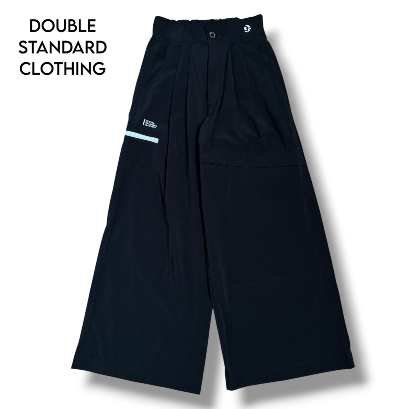 【ESSENTIAL / DOUBLE STANDARD CLOTHING】ブライトスパンポプリンワイドパンツ　36