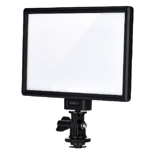 VILTROXL116TLEDビデオライト超薄型LEDパネル輝度と色温度調整可能3300K-5600KCRI95+小物撮影一眼レフカメラ対応(バッテリーなし/DCアダプターなし)