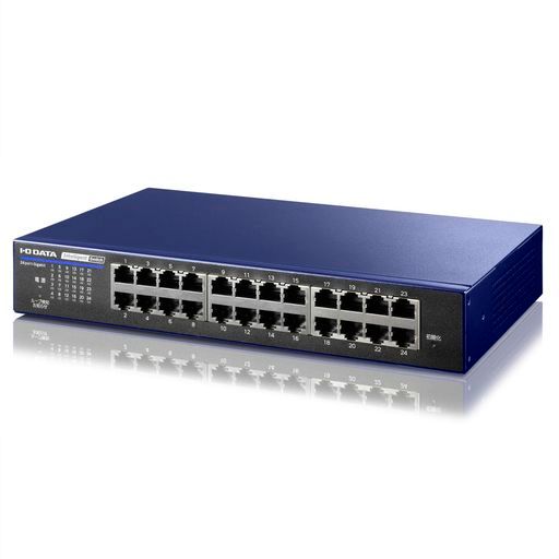 アイ・オー・データIODATAインテリジェントスイッチ24ポートL2IEEE802.1X認証対応日本メーカーBSH-G24MB