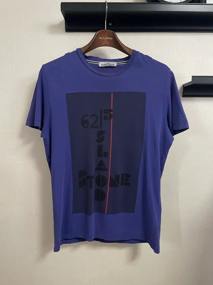 STONE ISLAND ストーンアイランド パープル 紫 半袖 Tシャツ Tシャツ プリンティング L