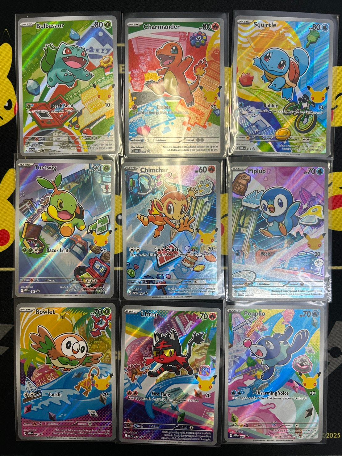 ポケモンカード 30周年記念 プロモ 御三家セット First Partner 1 英語