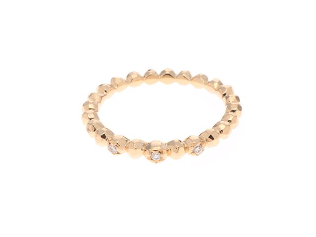 STAR JEWELRY スタージュエリー ジュエリー K18YG/D約0.02ct/約1.9g/約5号　【205】 貴金属･宝石 リング・指輪 K18イエローゴールド K18YG/ダイヤモンド 5号 イエロー レディース【中古】