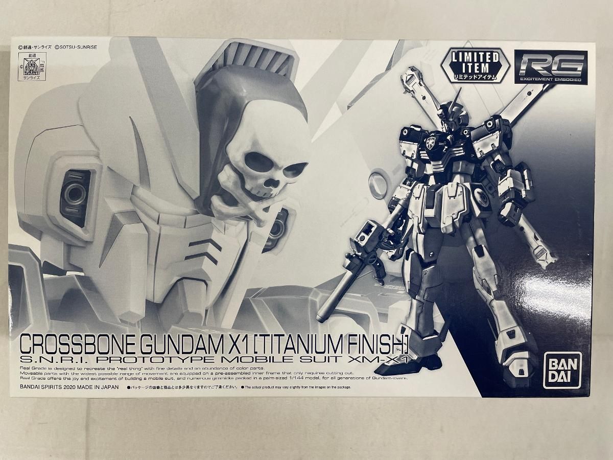 【未開封】ＲＧ 1/144 クロスボーン・ガンダムＸ１［チタニウムフィニッシュ］
