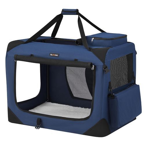 FEANDREAキャリーバッグ大型犬変形しないデザイン耐噛み81x58x58cm折りたたみペット用品NPDC80H