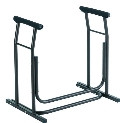 カクセートイレセーフティロールIIブラック66x49x64.5cmトイレ用立ち座り補助