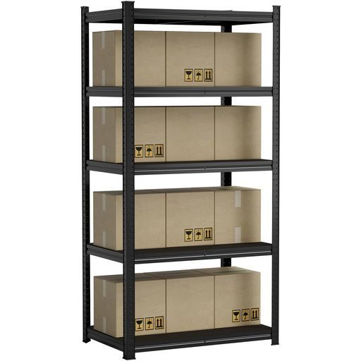 Alebert「アレベルト」スチールラック5段幅90*奥行55*高さ180cmメタルラック棚ラック限界耐荷重875kg高耐荷重収納棚ステンレスラック収納ラックスチール棚置物架組立簡単高さ調整可能物置作…