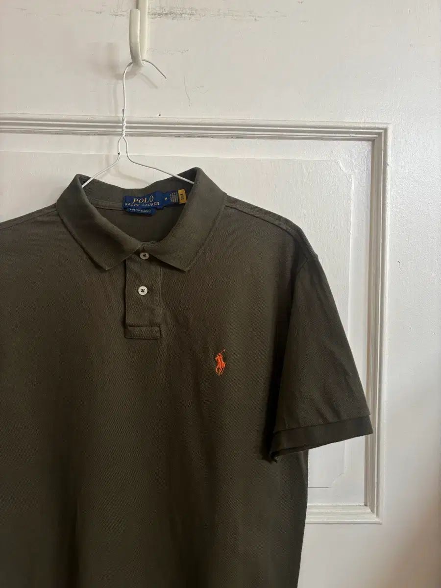 ポロラルフローレン カーキ 半袖 カラーTシャツ QR正規品
