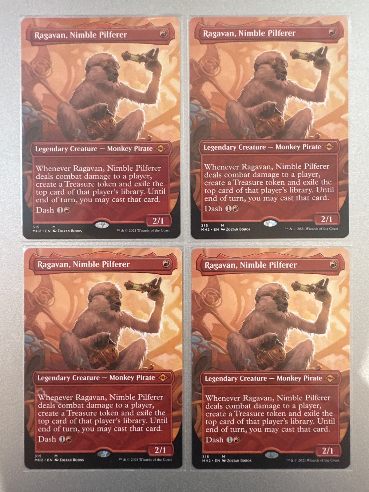 MTG 敏捷なこそ泥、ラガバン 4枚 (MH2-BF EN) - メルカリ