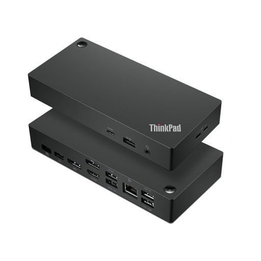 LenovoThinkPadユニバーサルUSBType-CドックハブドッキングステーションDisplayportHDMIUSB-AUSBType-CイーサネットコンボジャックKensingtonロックスロット搭載