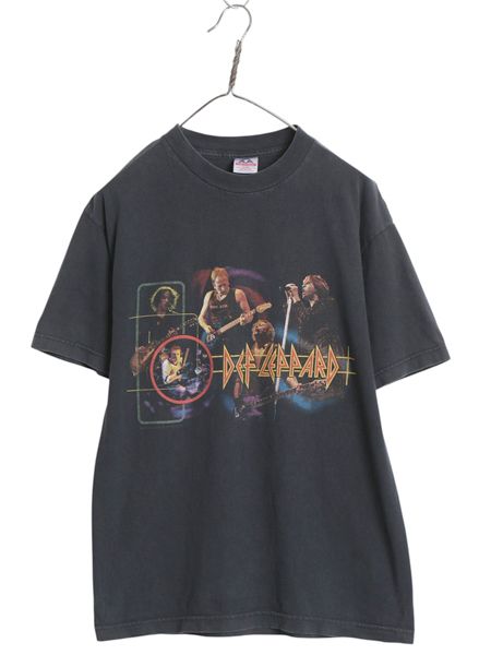 00s デフレパード 両面 ツアー プリント Tシャツ メンズ M / オールド オフィシャル フォト グラフィック バンド ロック ヘビーウェイト 黒