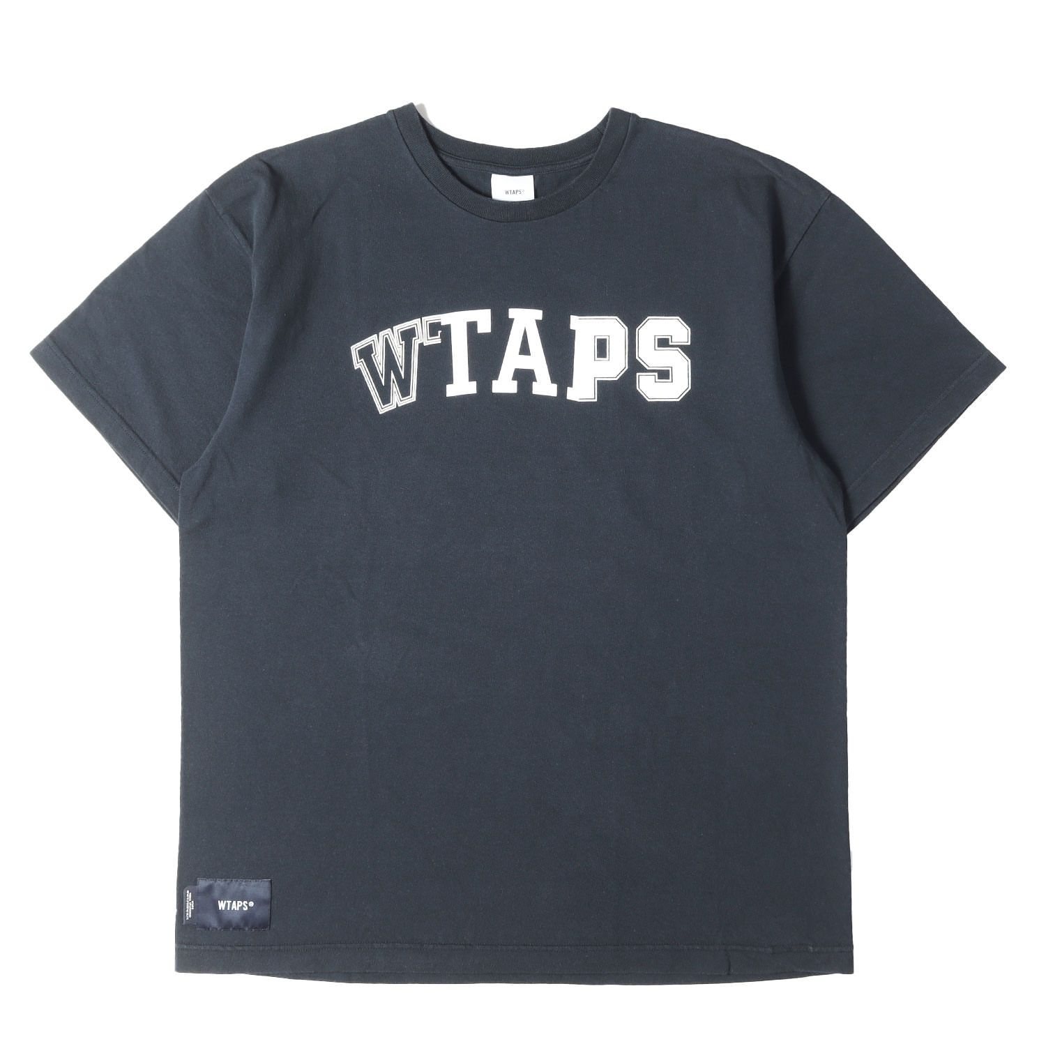 WTAPS ダブルタップス Tシャツ ネイビー 紺 サイズ:M | 22SS ブランドロゴ Tシャツ (RANSOM / SS) | トップス カットソー 半袖【メンズ】【中古】