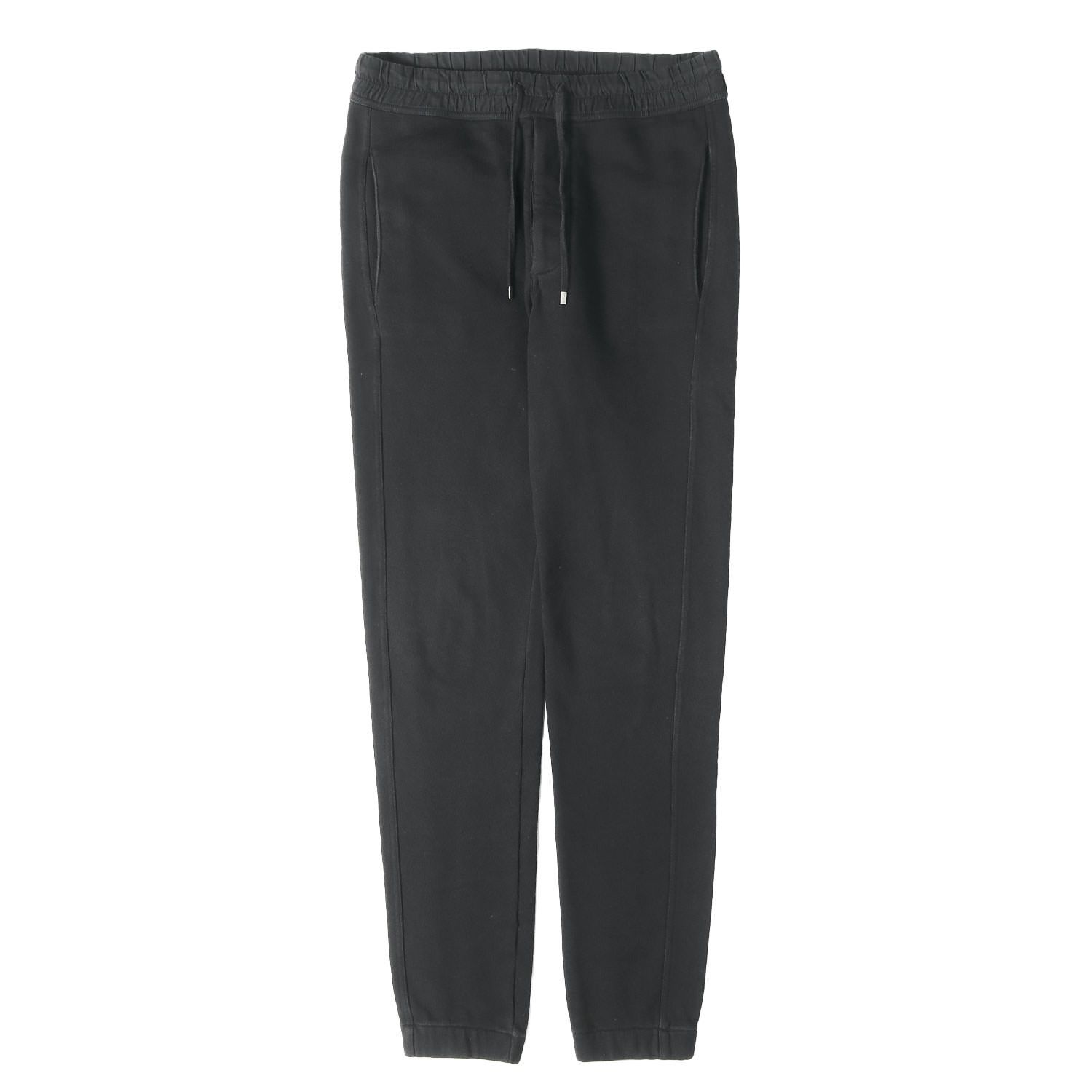 SAINT LAURENT PARIS サンローラン パリ パンツ ブラック 黒 サイズ:XS | 21AW スリム テーパード スウェットパンツ | ボトムス ズボン イタリア製【メンズ】【中古】