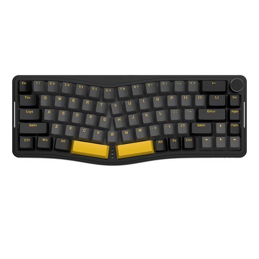 AKS068ゲーミングキーボードアリスレイアウト68キーアンチゴーストキーGasket構造ホットスワップ可能人間工学南向きのRGBバックライト両側RGBライトPBTキーキャップType-C有線Windows