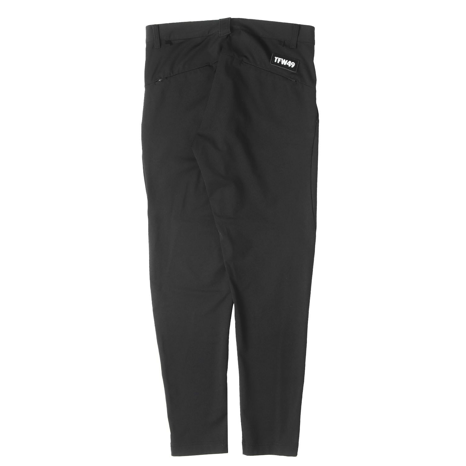 【美品】TFW49 ティーエフダブリューフォーティーナイン パンツ ブラック 黒 サイズ:S | 21AW ストレッチ ソフトシェル スリム アンクルカットパンツ(ANKLE SLIM PANTS) | ボトムス ズボン【メンズ】【中古】