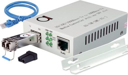 シングルモードLCギガビットファイバーメディアコンバーター|LCSFPポート最長20km|UTPCat5e/Cat610/100/1000RJ-45対応|ギガビット/高速イーサネット自動検知|ジャンボフレーム対応|