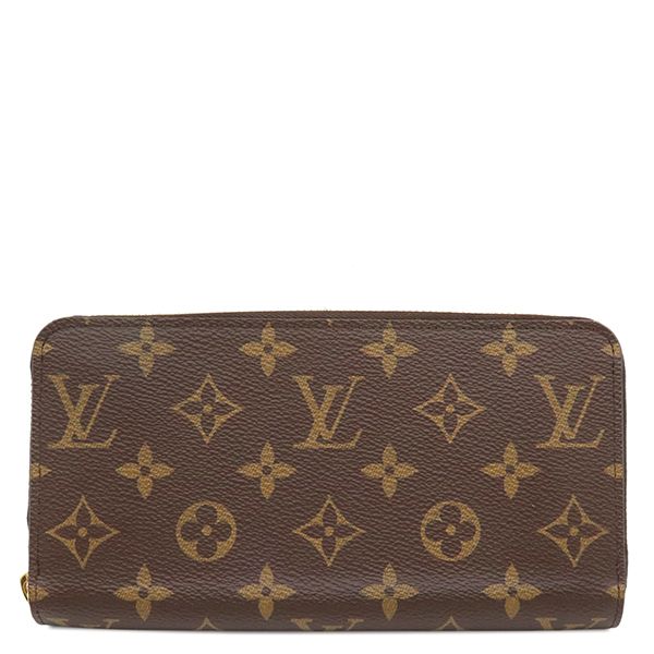 ルイヴィトン LOUIS VUITTON 長財布 ジッピーウォレット モノグラムキャンバス モノグラム×コクリコ ゴールド金具 ラウンドファスナー M41896 RFID【中古】
