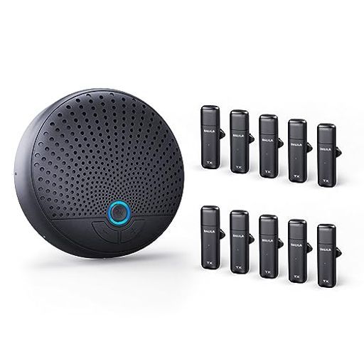 BALILA会議用マイクスピーカー、10〜15人用10個のAIマイク付きUSBスピーカーフォン、360°音声ピックアップとノイズ低減、複数の主要プラットフォーム、Zoom、MS