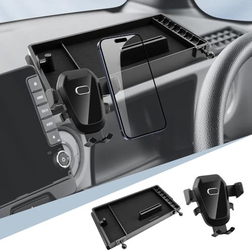 BIBIBO ホンダ 新型 N-BOX JF5 JF6 専用 スマホホルダー ダッシュボードトレイ エヌボックス トレイ 携帯ホルダー スマホスタンド 360度回転 安定 片手操作 ワンタッチ N-BOX アクセサリー 内装パーツ スマホ4?7インチ対応kk