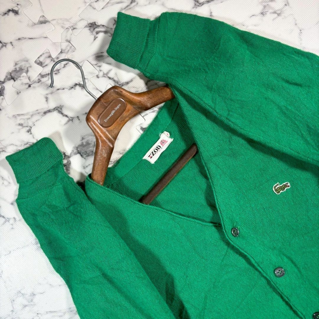 あいみょん 着！ 70s IZOD LACOSTE ロゴ 刺繍 カーディガン 1980s Izod