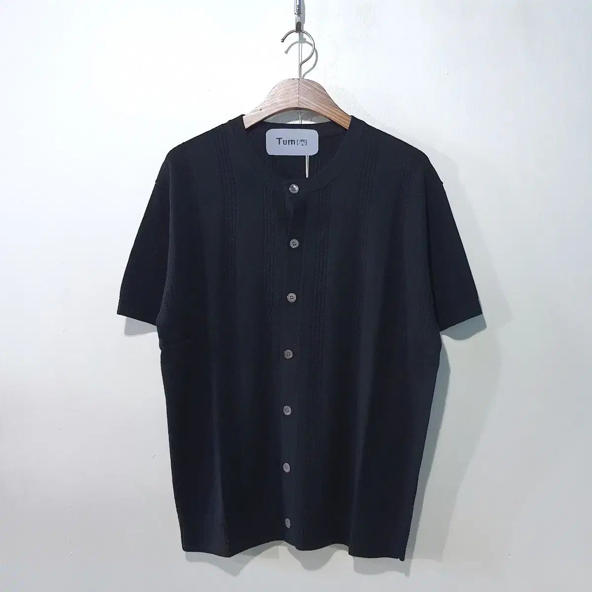 SS新作) ブラーフ リネン ラウンド 半袖 カーディガン 7color L XL