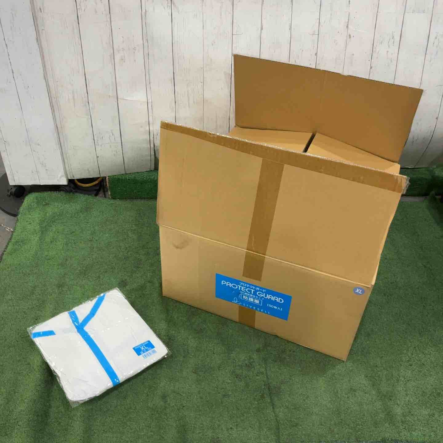 【未使用品】タイベック JIS規格適合 使い捨て防護服 アスベスト医療関係 プロテクトガード XL 50枚入り【川口店】
