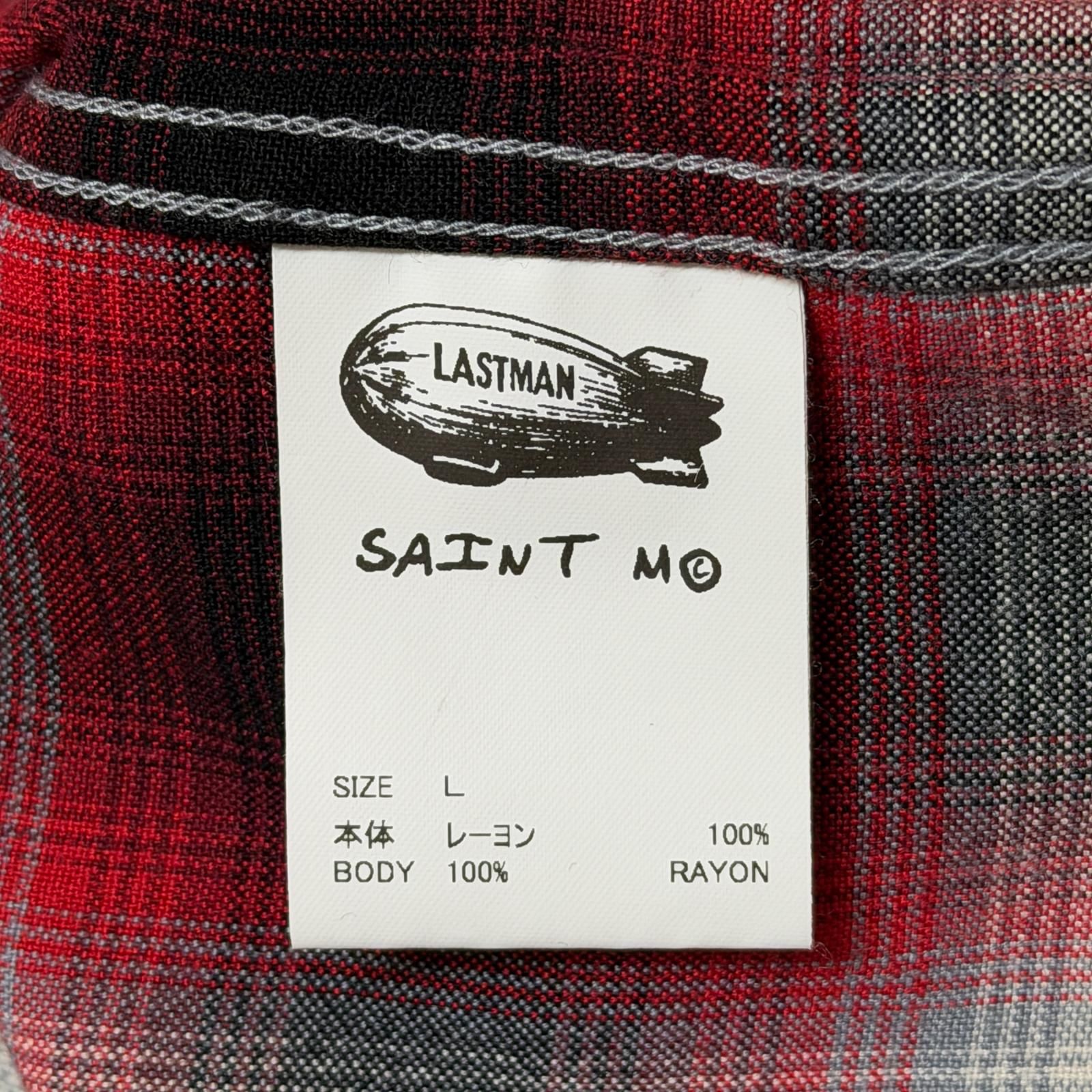 SAINT MICHAEL × LASTMAN LM_CHECK SHIRT オンブレチェックシャツ 長袖