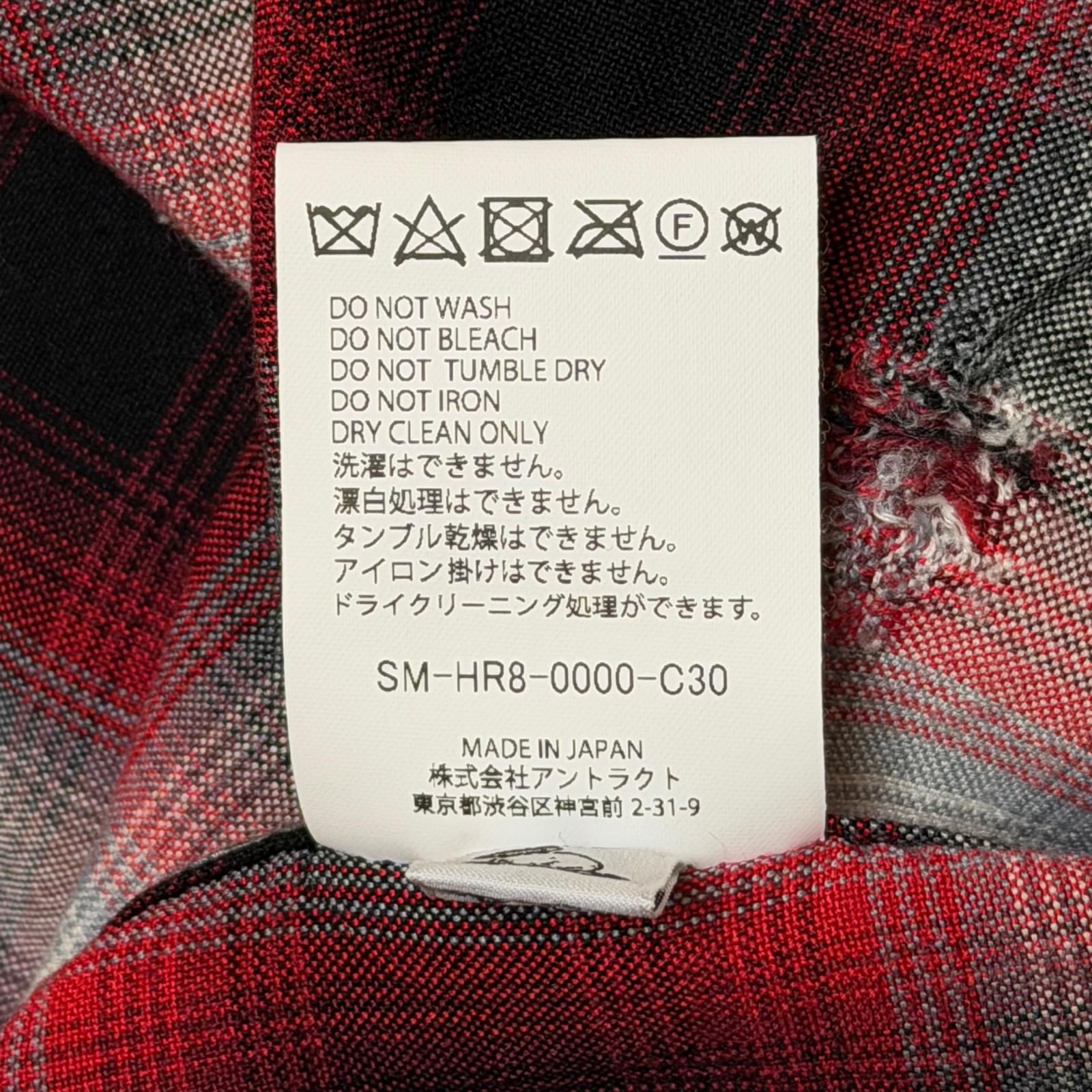 SAINT MICHAEL × LASTMAN LM_CHECK SHIRT オンブレチェックシャツ 長袖