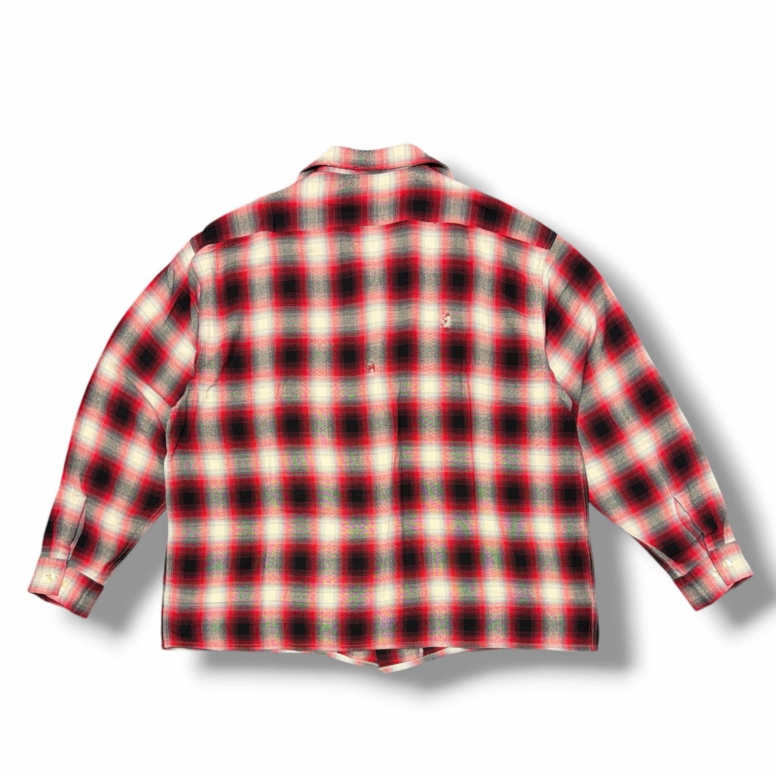 SAINT MICHAEL × LASTMAN LM_CHECK SHIRT オンブレチェックシャツ 長袖