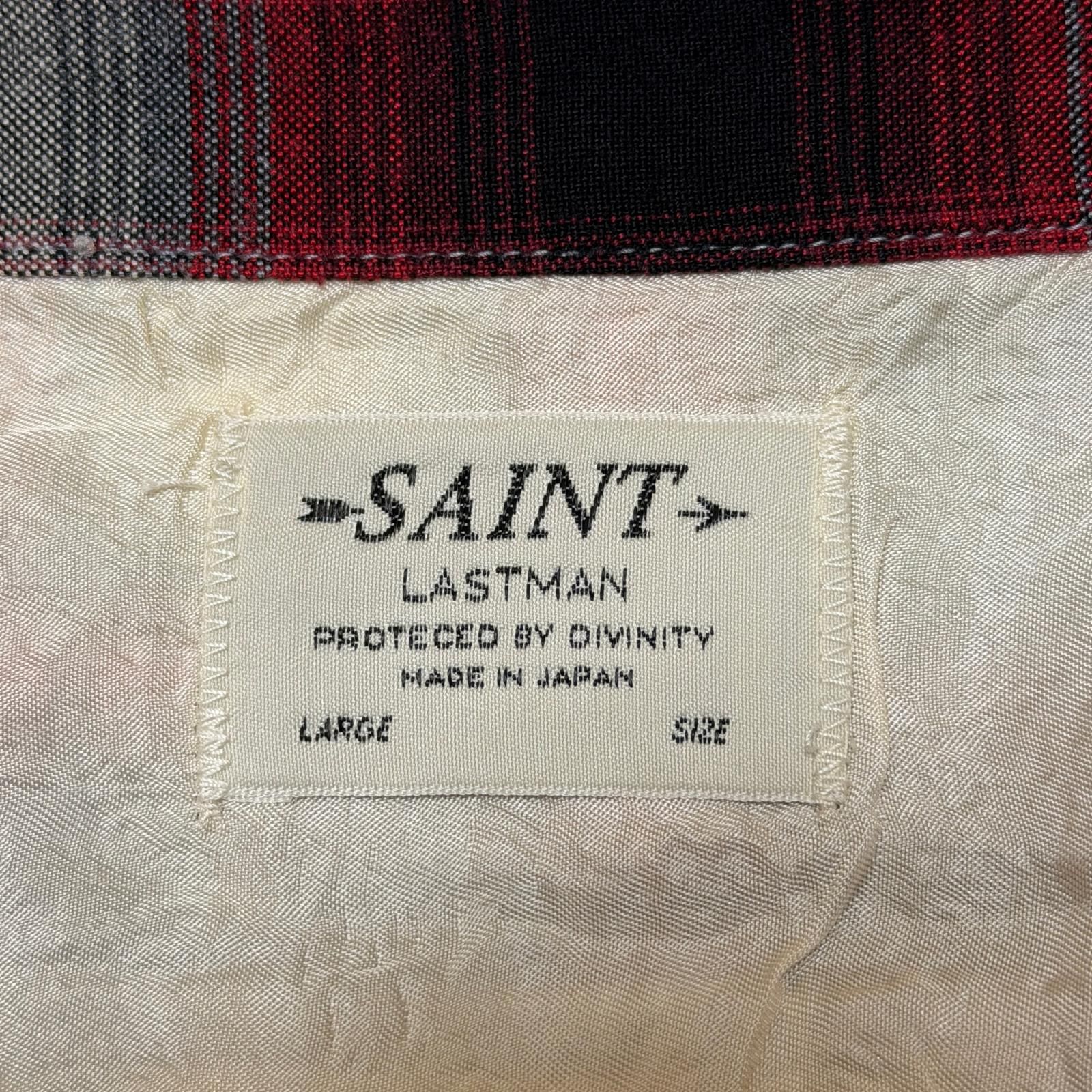 SAINT MICHAEL × LASTMAN LM_CHECK SHIRT オンブレチェックシャツ 長袖