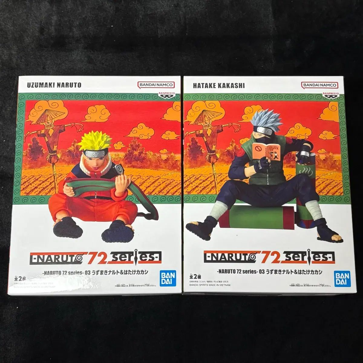 (未開封) NARUTO -ナルト- 72 BANPRESTO(バンプレスト) 3巻 NARUTO -ナルト- カカシ フィギュア セット