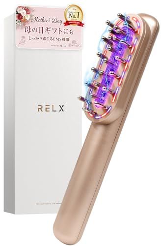 ☆新品☆RELX 電気ブラシ EMS 美顔器【日本企業企画】リフトブラシ LED 頭皮ケア 美容家電 ギフト プレゼント ローズゴールド 90aacdd6
