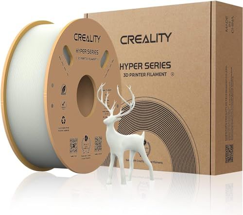 ☆新品☆Creality 3DプリンタフィラメントHyper PLAフィラメント、Creality PLA 3D印刷フィラメント、高速印刷用、耐久性、滑らかさ、寸法精度+/-0.002 mm、1KG/2.2ポンド/スプール（白） c42a561b
