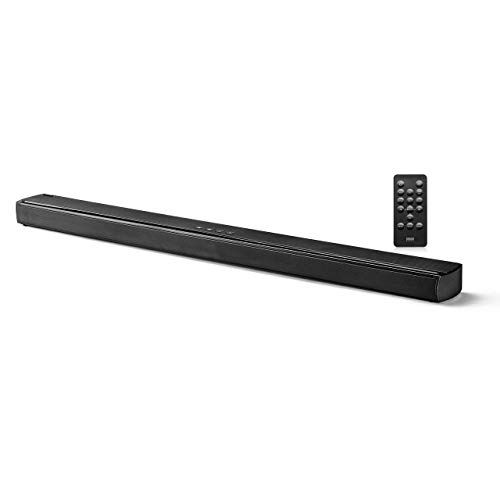☆新品☆サンワダイレクト サウンドバー 100W 【高さ4.5cm】電源連動 HDMI/Bluetooth/光デジタル / 3.5mm / RCA リモコン付 ARC対応 サブウーファー×2 テレビ スピーカー 400-SP084 79023f93
