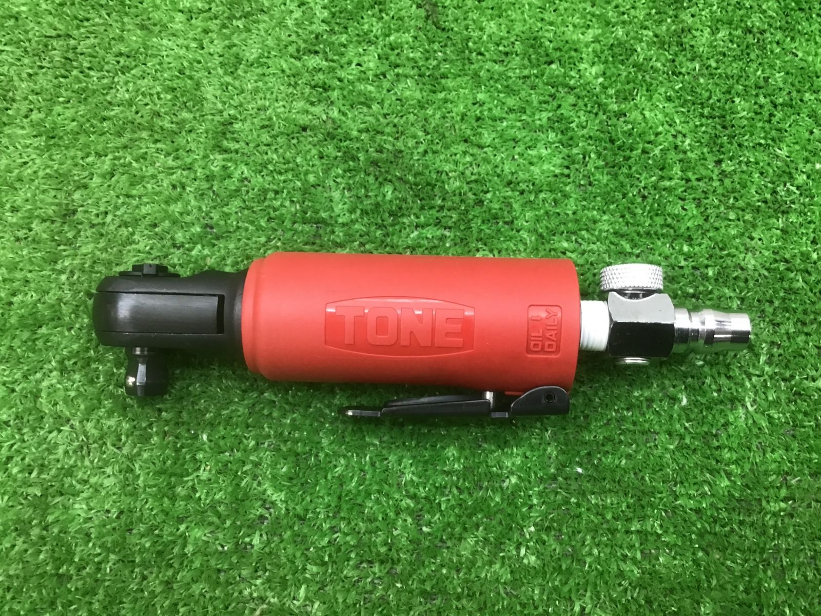 中古美品】トネTONE)スタビーエアーラチェットレンチ 差込角9.5mm(3/8