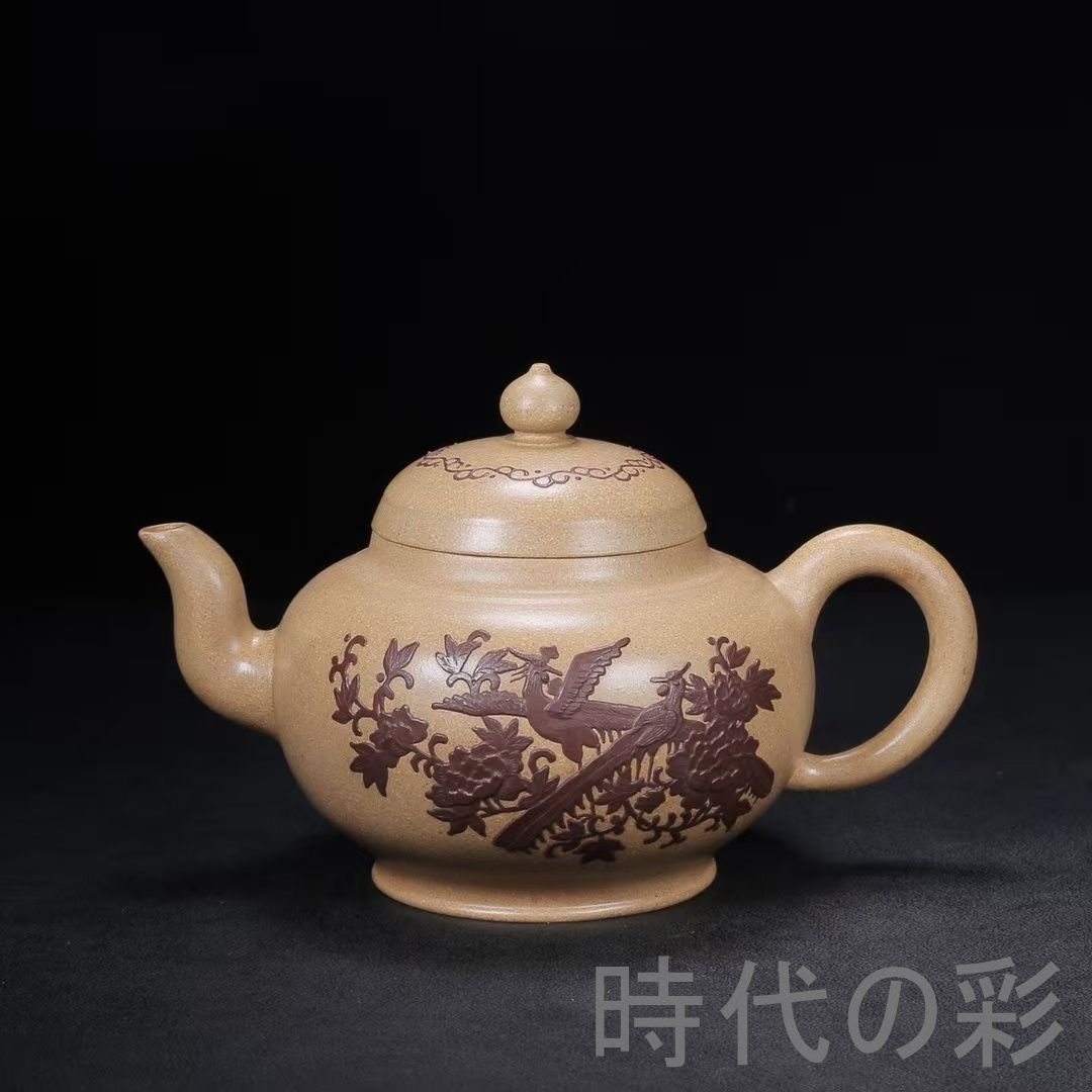 【旧蔵 笑櫻壺】原鉱段泥 紫砂壺 邵正来款 名家作款 茶器 急須 手作り 宜興 紫砂 中国古美術 中国茶器 煎茶道具 時代物 唐物 在銘 骨董品 陶器 R08050514