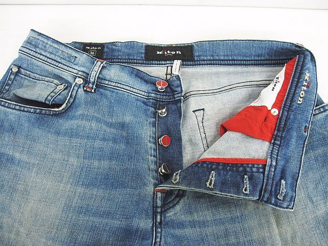 Kiton NAPOLI デニムパンツ サイズ36 イタリア製 ボタンフライ M5213