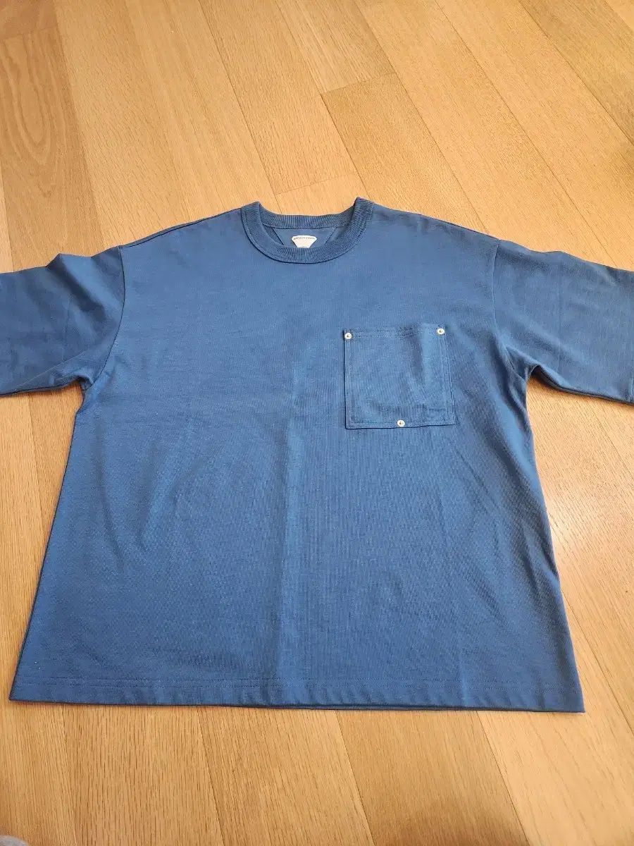 ボッテガ・ヴェネタ ポケット 半袖Tシャツ ブルー M (オーバーサイズ 105)